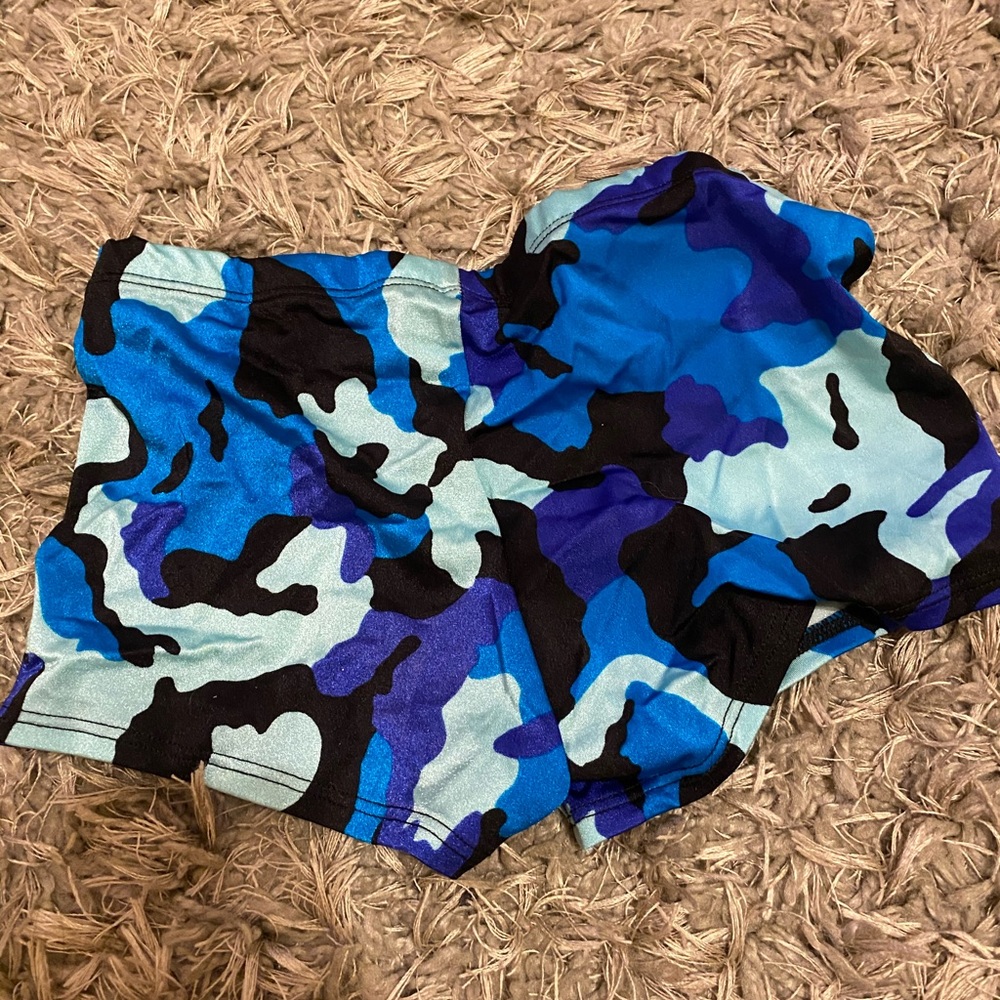 Blue Camo Hot Pants